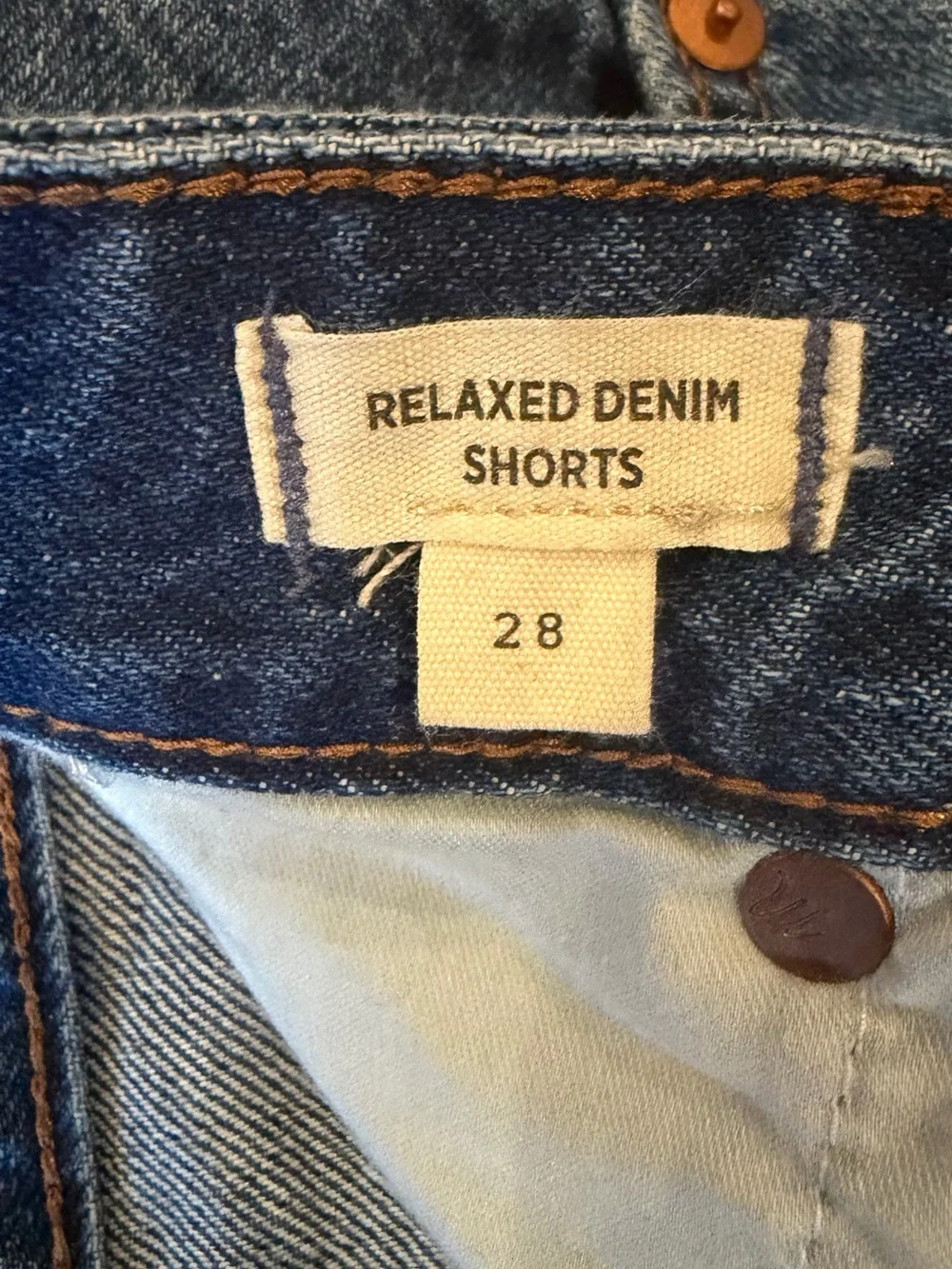 Madewell Relaxed Denim Blue Jean Cutoff Shorts